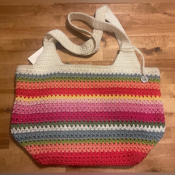 The Sak Crocheted Rainbow Shoulder Bag - Picture 2 of 4